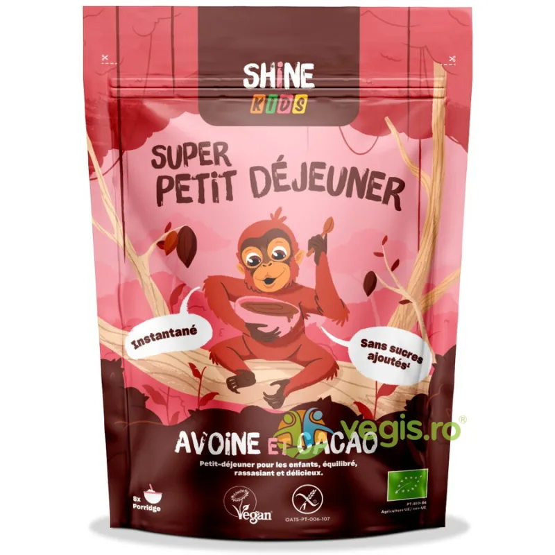 Cereale Instant pentru Copii cu Ovaz si Cacao fara Gluten Ecologice/Bio 300g SHINE — preț și oferte