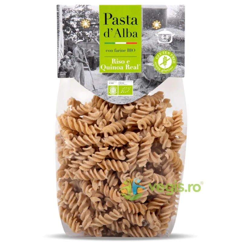 Paste Fusilli din Orez si Quinoa fara Gluten Ecologice/Bio 250g PASTA D'ALBA — preț și oferte