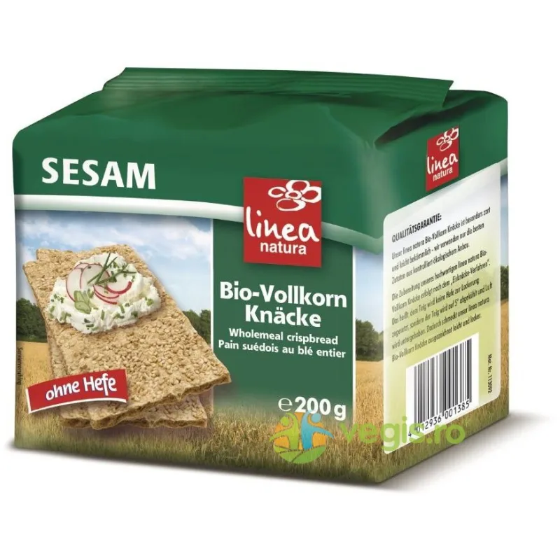 Paine Crocanta din Secara Integrala cu Susan Ecologica/Bio 200g LINEA NATURA — preț și oferte