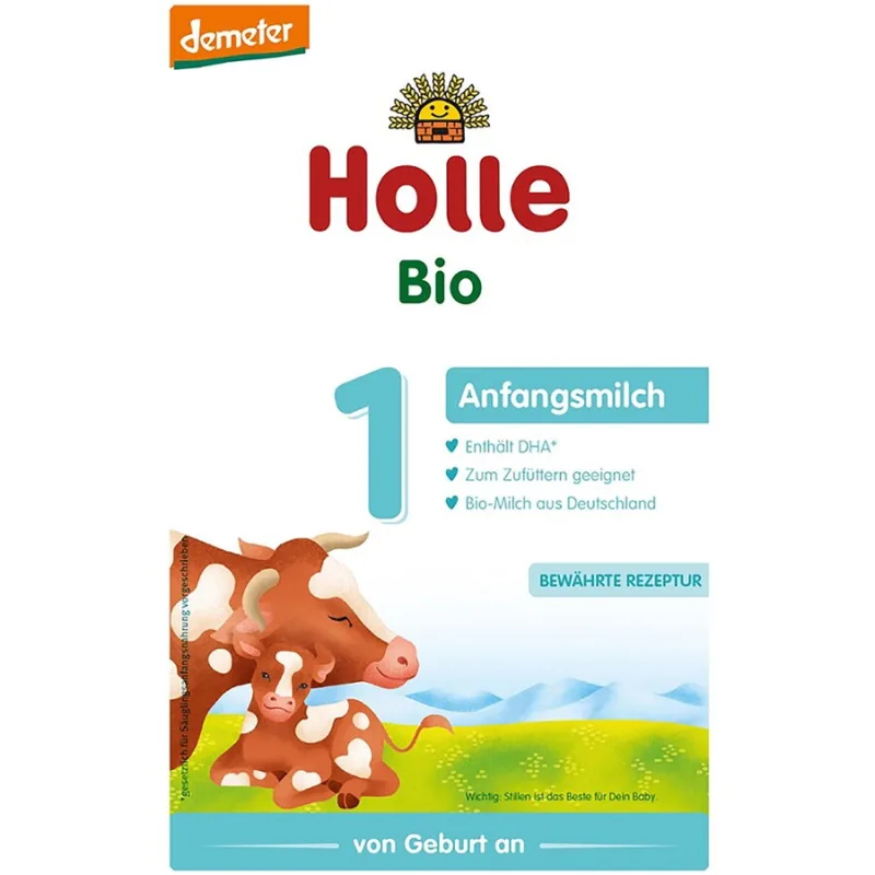 Lapte Praf de Vaca pentru Sugari de la Nastere Formula 1 Ecologic/Bio 400g HOLLE — preț și oferte