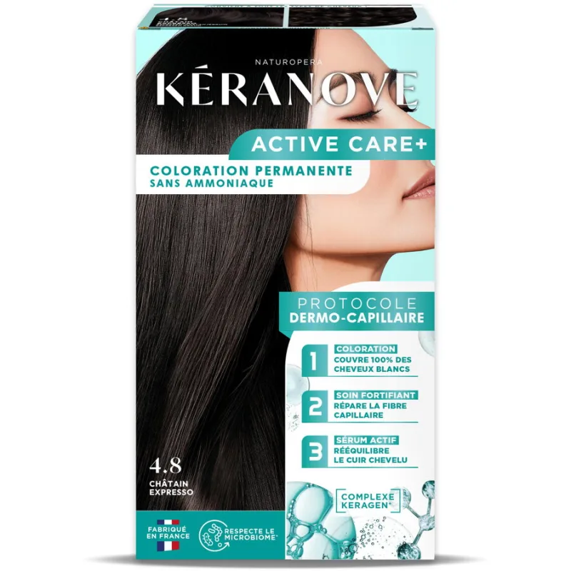 Vopsea Permanenta pentru Par fara Amoniac Saten Inchis 152ml KERANOVE — preț și oferte