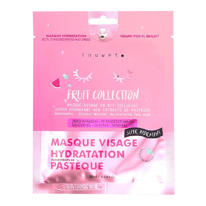 Masca fata hidratanta cu extract de pepene verde, 30ml, Inuwet — preț și oferte