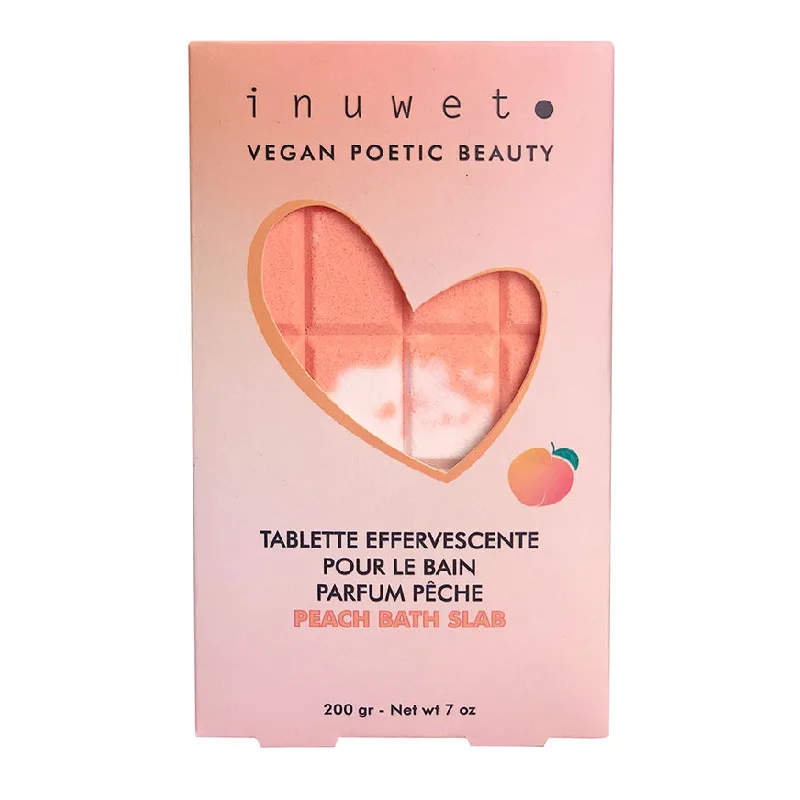 Tableta efervescenta pentru baie, cu parfum de piersica, 200g, Inuwet — preț și oferte