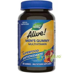 Alive Men’s Gummy Multivitamin 60 jeleuri Secom,