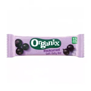 Baton ecologic Bio din ovaz integral cu mere si coacaze negre 12+ luni, Organix | 23 g