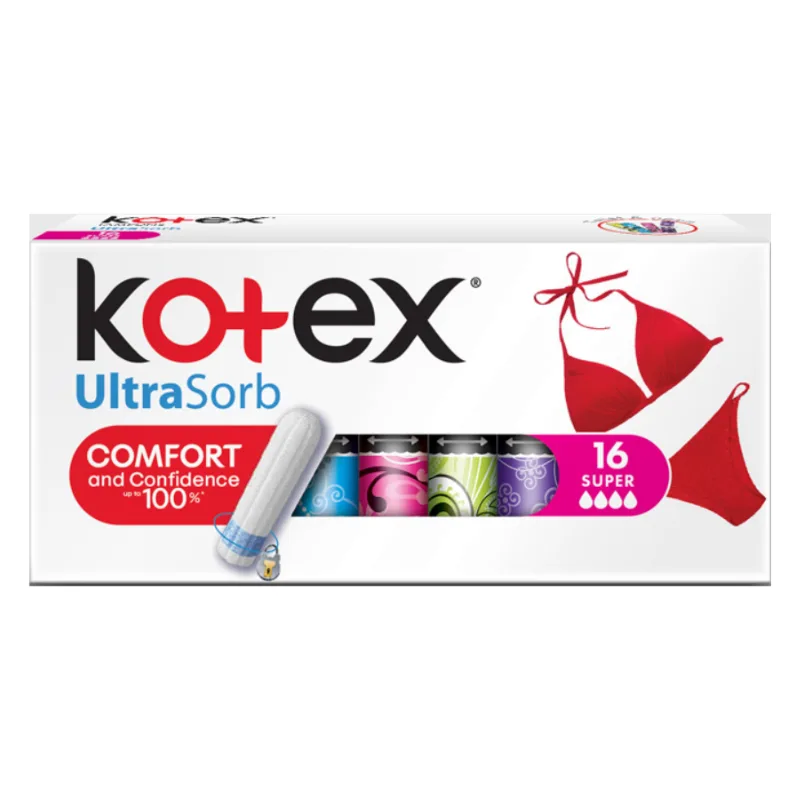 Tampoane Super UltraSorb, 16 bucati, Kotex — preț și oferte