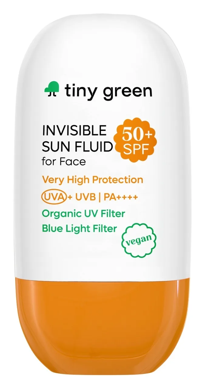 Crema fluida solara SPF 50+ invizibila 50 ml, Tiny Green — preț și oferte