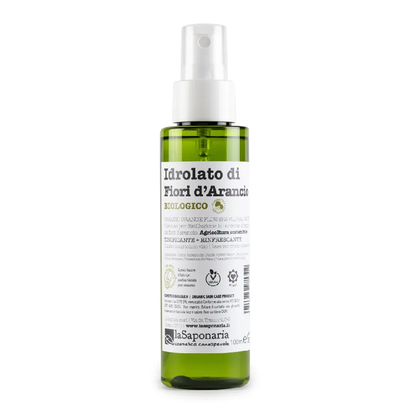 Hidrolat bio (apa florala) regeneranta de floare de portocal, 100ml, La Saponaria — preț și oferte