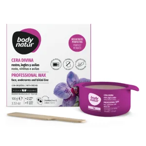 Ceara depilatoare pentru fata, bikini si axila, cu parfum de Orhidee, 100g, Body Natur