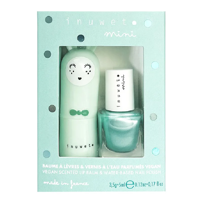 Set copii Balsam de buze & oja cu parfum de mere, Inuwet — preț și oferte