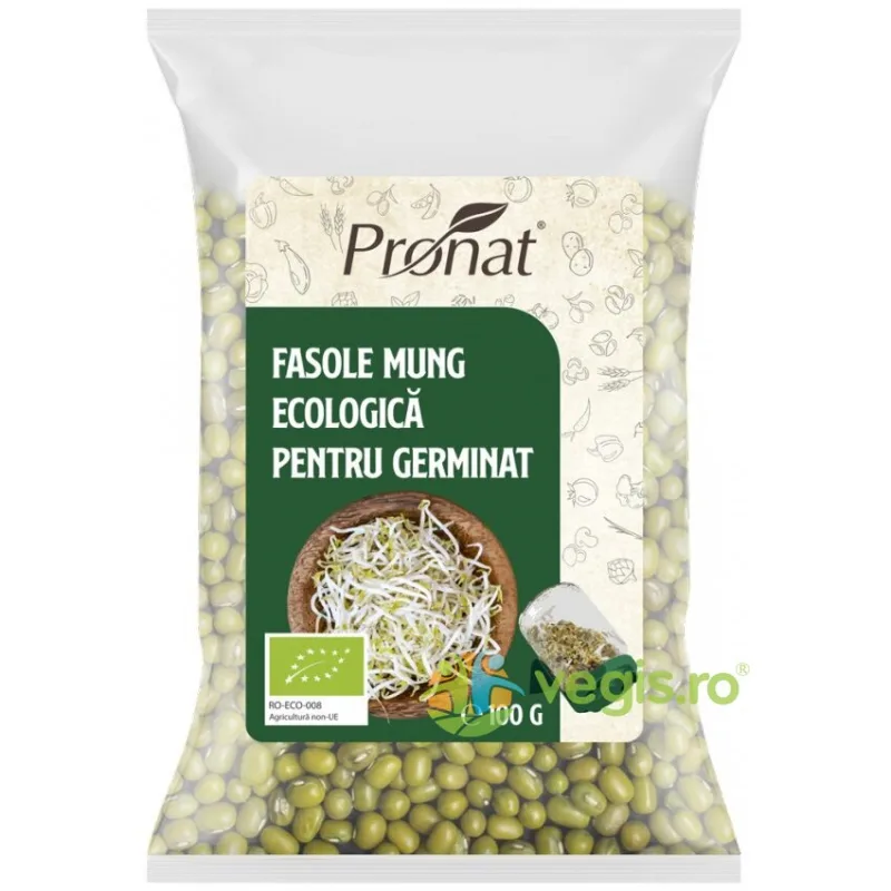 Fasole Mung pentru Germinat Ecologica/Bio 100g PRONAT — preț și oferte