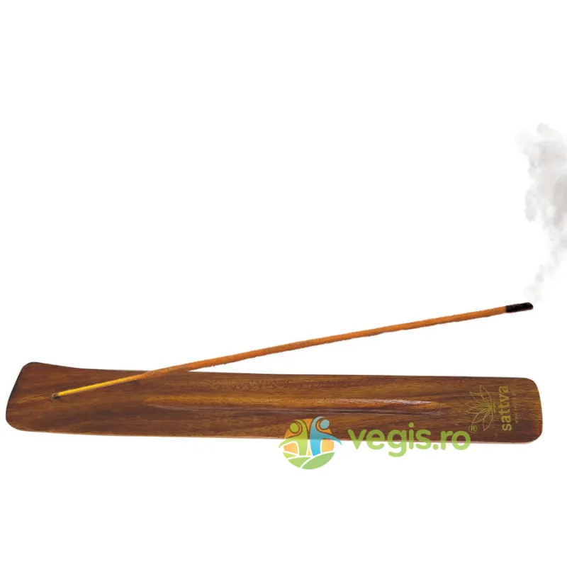 Suport din Lemn pentru Betisoare Parfumate Sattva Ayurveda — preț și oferte