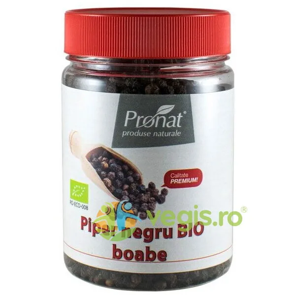 Piper Negru Boabe Ecologic/Bio 140g PRONAT — preț și oferte