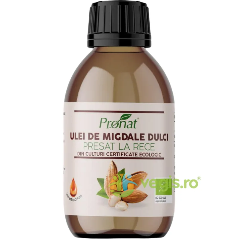 Ulei de Migdale Dulci Presat la Rece Ecologic/Bio 100ml PRONAT — preț și oferte