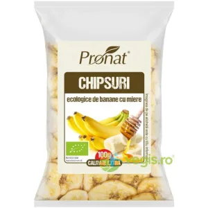 Chipsuri de Banane cu Miere Ecologice/Bio 100g