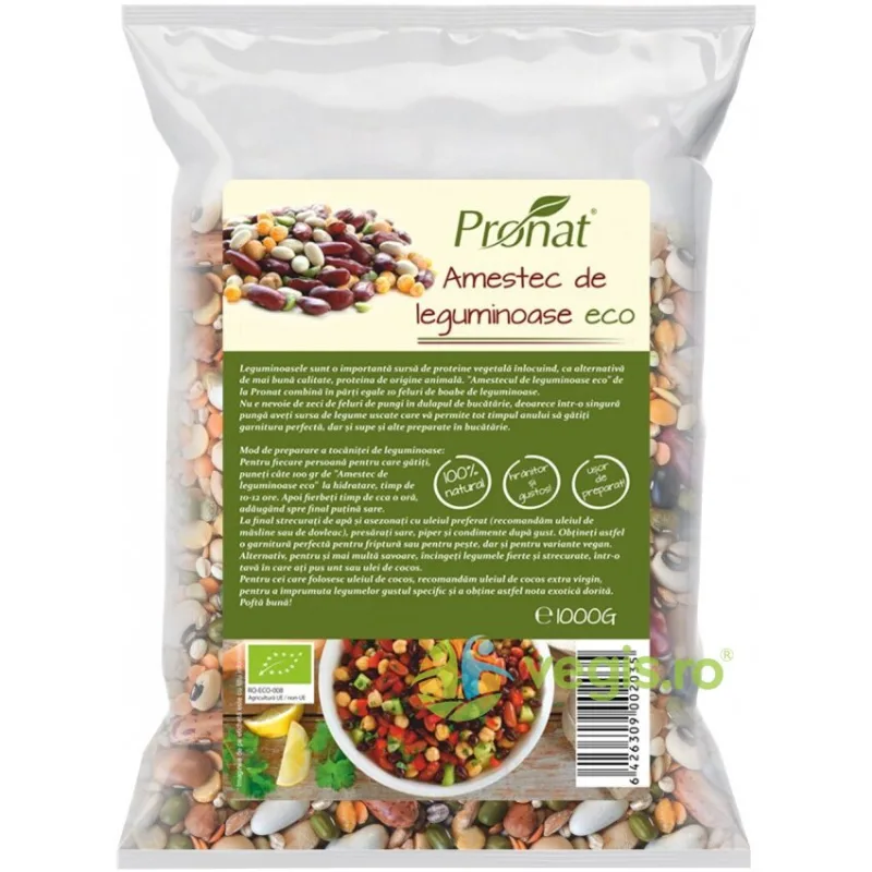 Amestec de Leguminoase Ecologic/Bio 1kg PRONAT — preț și oferte