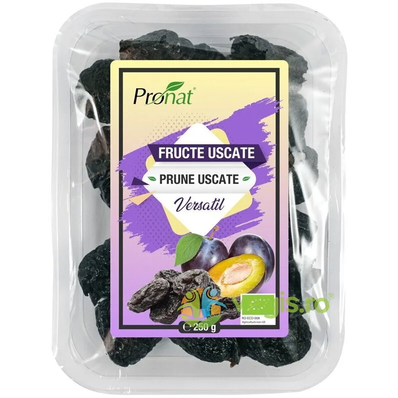 Prune Uscate fara Samburi Ecologice/Bio 250g PRONAT — preț și oferte
