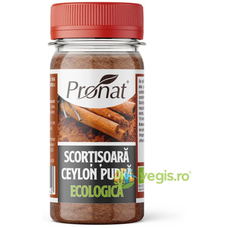 Scortisoara Ceylon Pudra Ecologica/Bio 40g PRONAT — preț și oferte