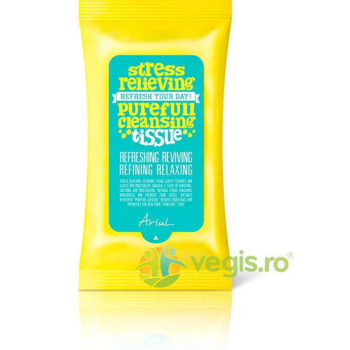 Servetele de Curatare a Tenului Stress Relieving Purefull 15buc CADOU — preț și oferte