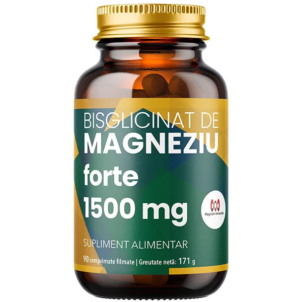 Bisglicinat de Magneziu Forte 1500mg 90cpr REMEDIA — preț și oferte