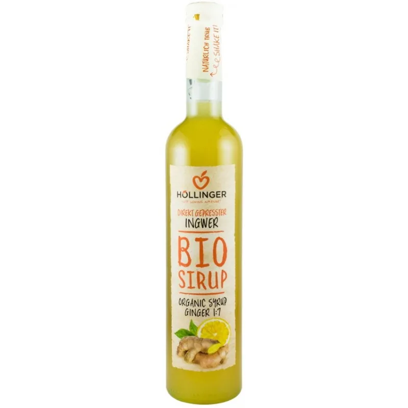 Sirop din Ghimbir si Lamaie Ecologic/Bio 500ml HOLLINGER — preț și oferte