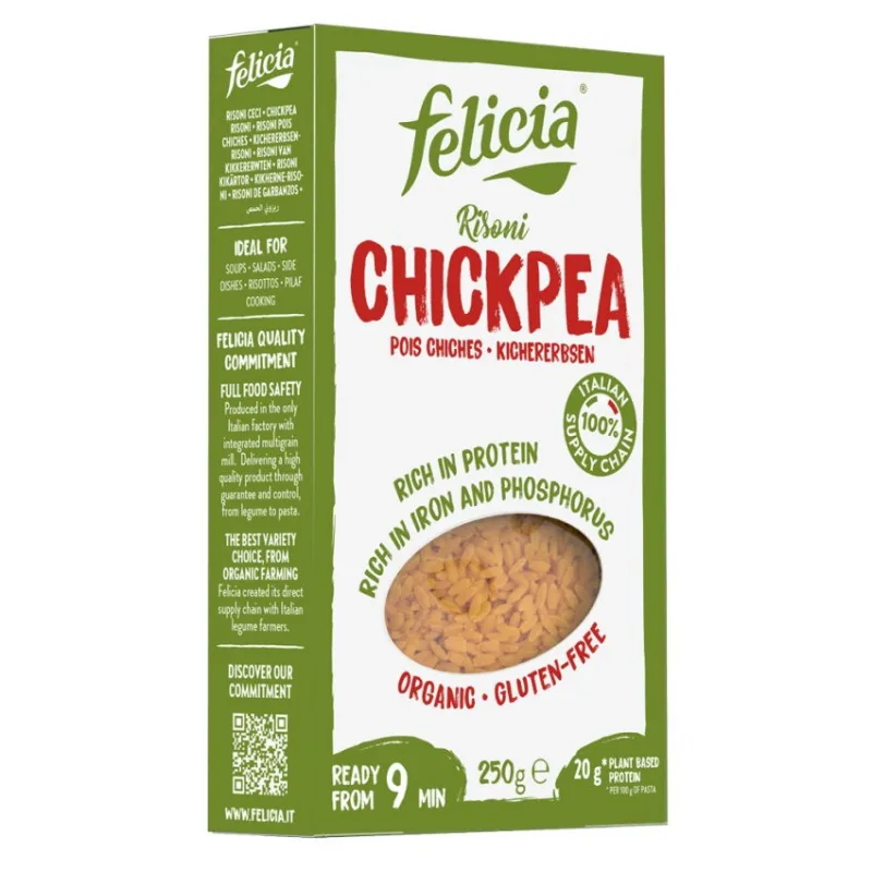 Risoni din Naut Ecologice/Bio 250g FELICIA — preț și oferte