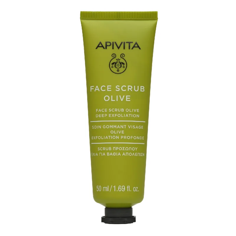 Masca pentru exfoliere profunda cu extract de masline, 50 ml, Apivita — preț și oferte