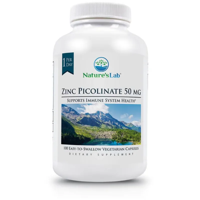 Zinc Picolinat 50mg 100cps NATURE`S LAB — preț și oferte