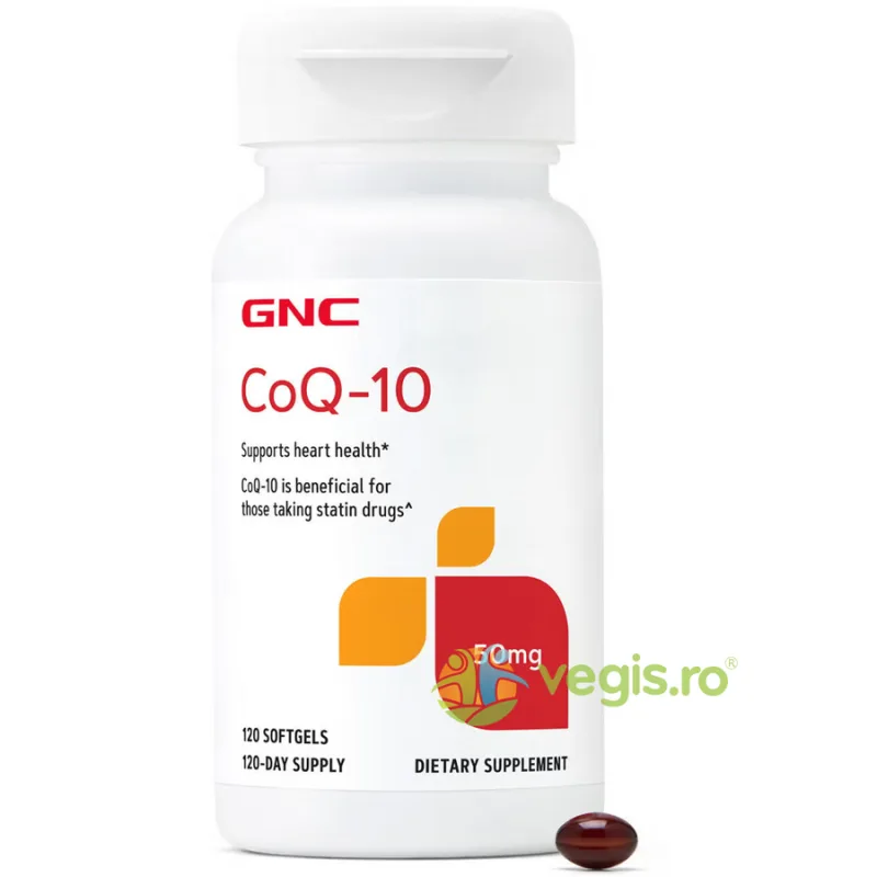 Coenzima Q10 Naturala 50mg 120cps gelatinoase GNC — preț și oferte