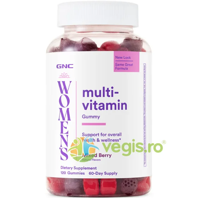 Jeleuri cu Multivitamine pentru Femei cu Aroma Naturala de Fructe de Padure 120 jeleuri GNC — preț și oferte