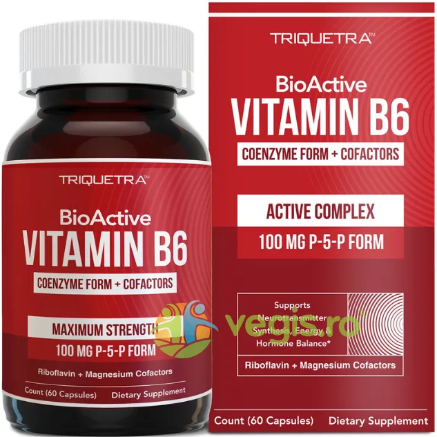 Vitamina B6 Forma Coenzimatica + Cofactori 60cps TRIQUETRA — preț și oferte