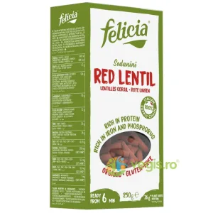Sedanini din Linte Rosie Ecologice/Bio 250g
