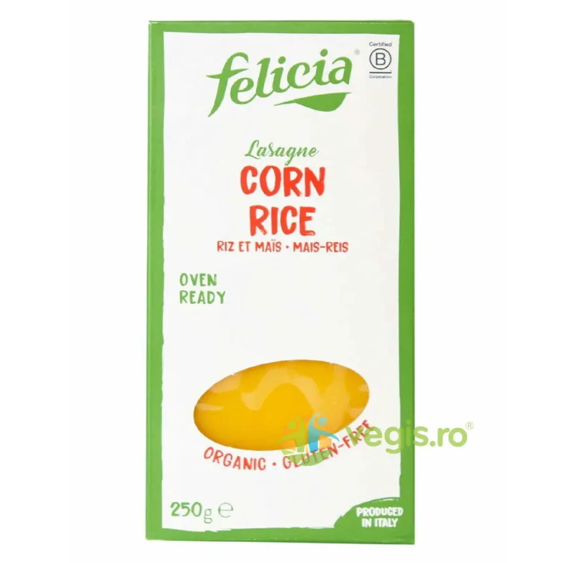 Lasagna cu Malai si Orez Ecologica/Bio 250g FELICIA — preț și oferte