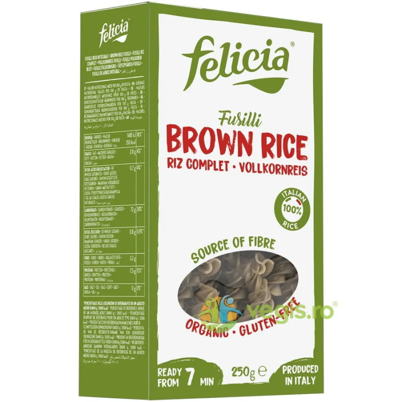 Fusilli din Orez Integral 250g FELICIA — preț și oferte