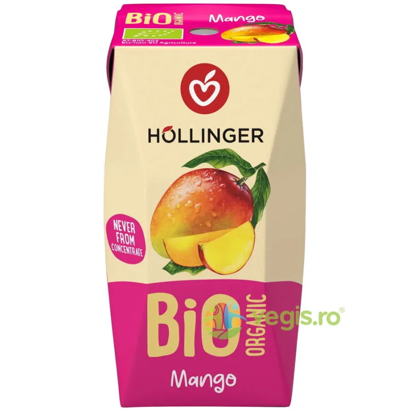 Suc de Mango cu Pai Ecologic/Bio 200ml HOLLINGER — preț și oferte