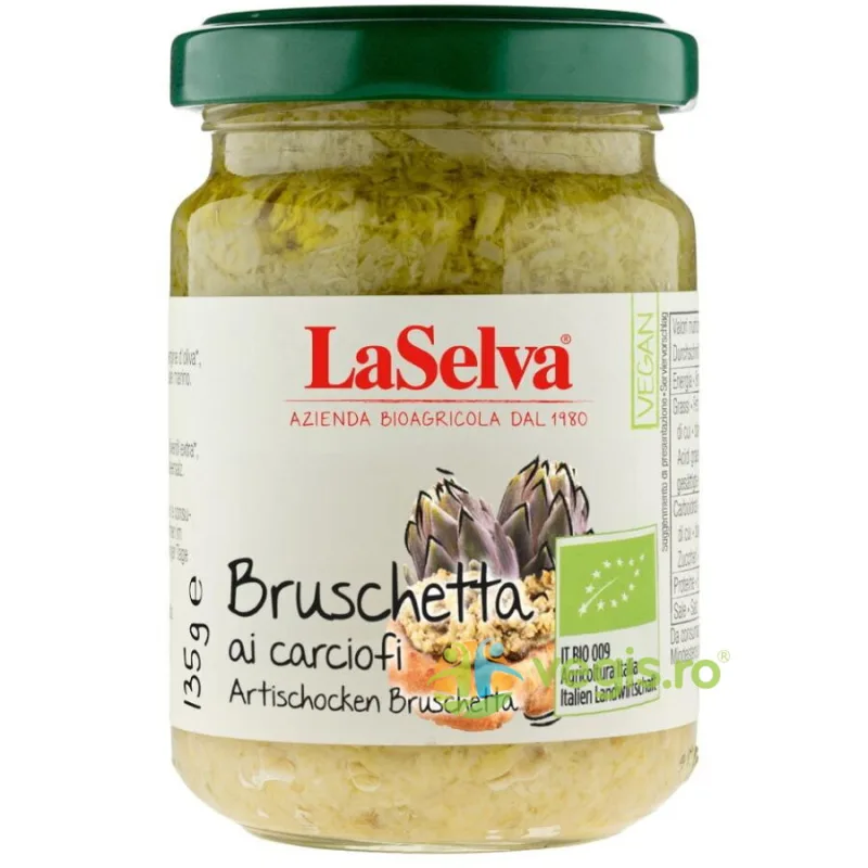 Pasta Bruschetta pe Baza de Anghinare Ecologica/Bio 135g LASELVA — preț și oferte