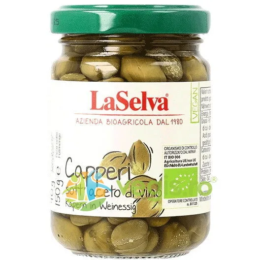 Capere in Otet din Vin Ecologice/Bio 150g LASELVA — preț și oferte