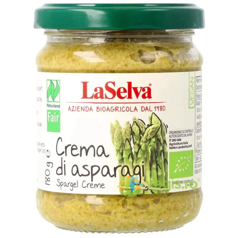 Pasta de Sparanghel Ecologica/Bio 180g LASELVA — preț și oferte