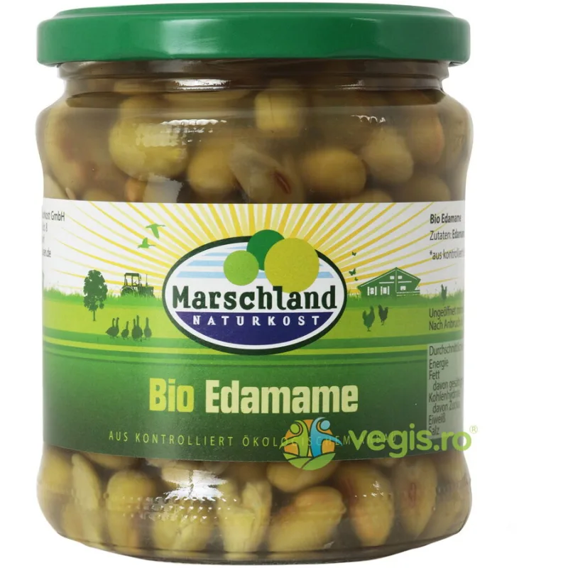 Boabe de Soia Verzi (Edamame) Ecologice/Bio 330g MARSCHLAND — preț și oferte