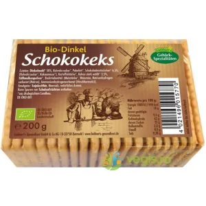 Biscuiti din Grau Spelta cu Ciocolata Ecologici/Bio 200g