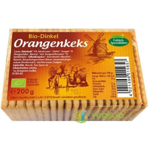 Biscuiti din Grau Spelta cu Portocale Ecologici/Bio 200g