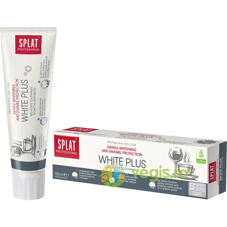 Pasta de Dinti Professional White Plus 100ml SPLAT — preț și oferte