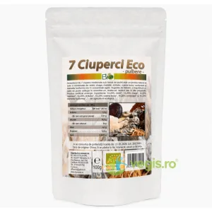 Complex 7 Ciuperci Medicinale Pudra Ecologica/Bio 100g
