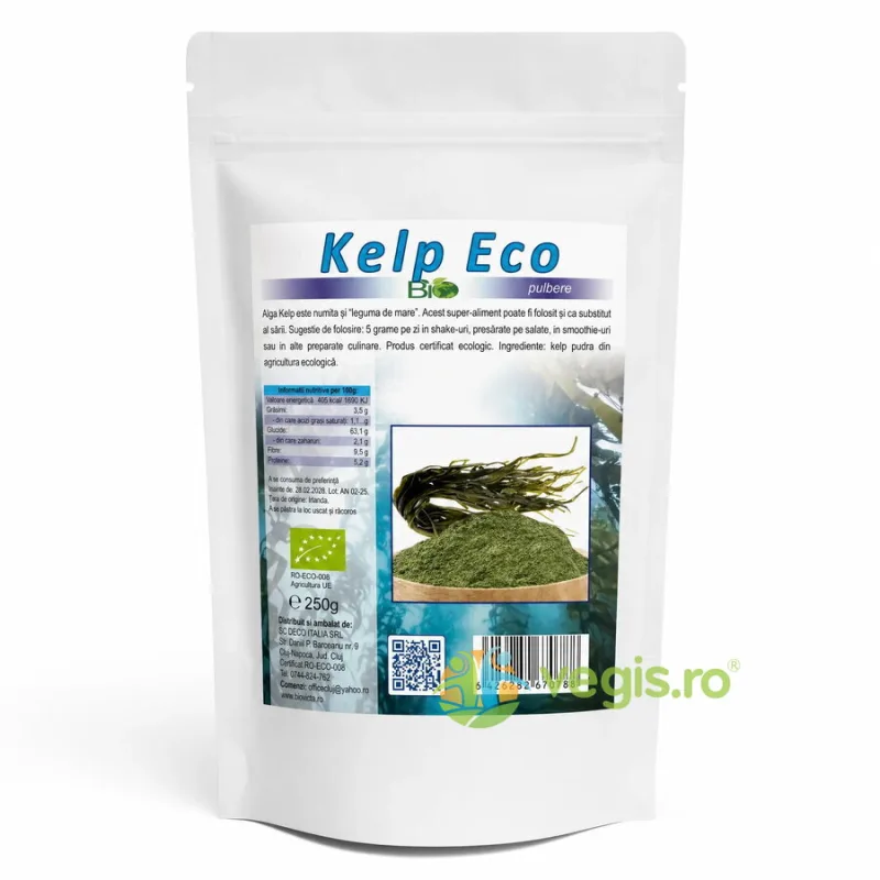 Alga Kelp Pudra Ecologica/Bio 250g Deco Italia — preț și oferte