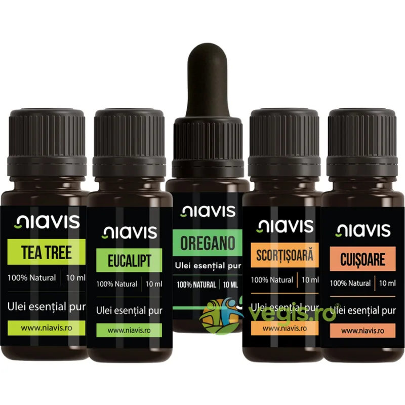 Pachet Uleiuri Esentiale Natural Defense si Aer Purificat NIAVIS — preț și oferte