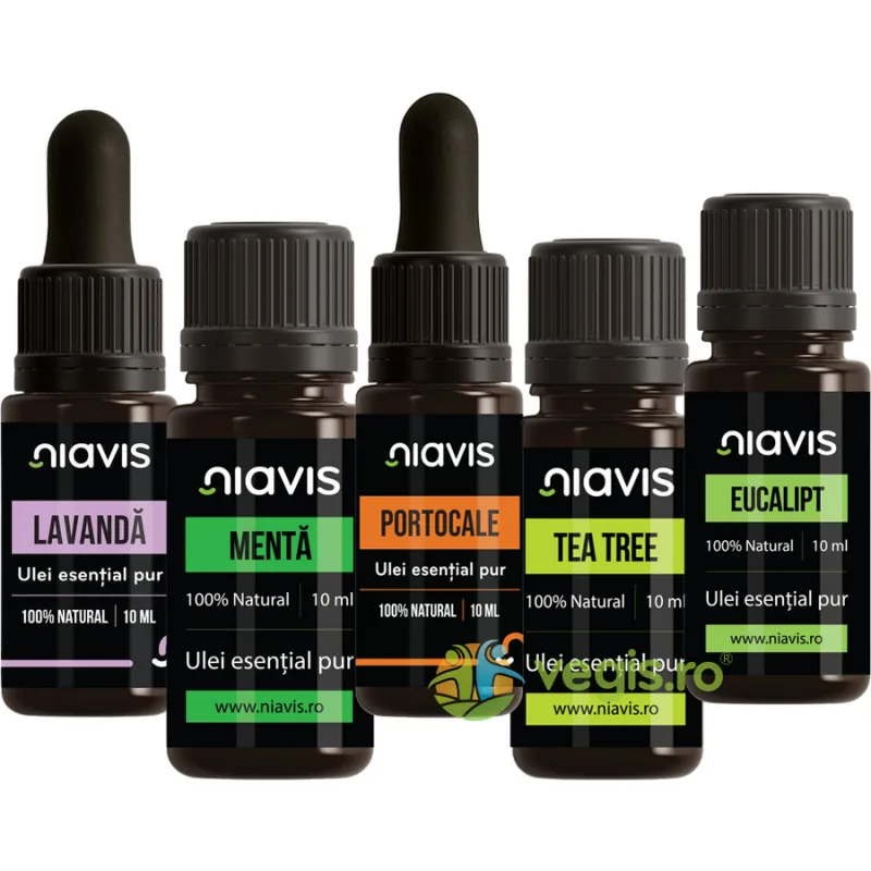 Pachet Uleiuri Esentiale Starter Kit Aromaterapie NIAVIS — preț și oferte