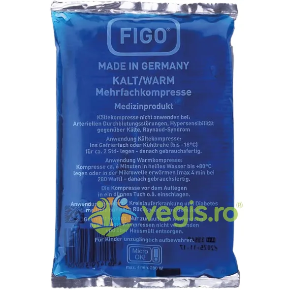 Figo Compresa cu Gel Termic Rece/Cald 29x12cm SENSSITIVE — preț și oferte