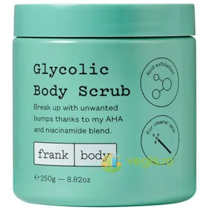 Exfoliant pentru Corp Glycolic pentru Piele Luminoasa cu AHA si Niacinamida 250g
