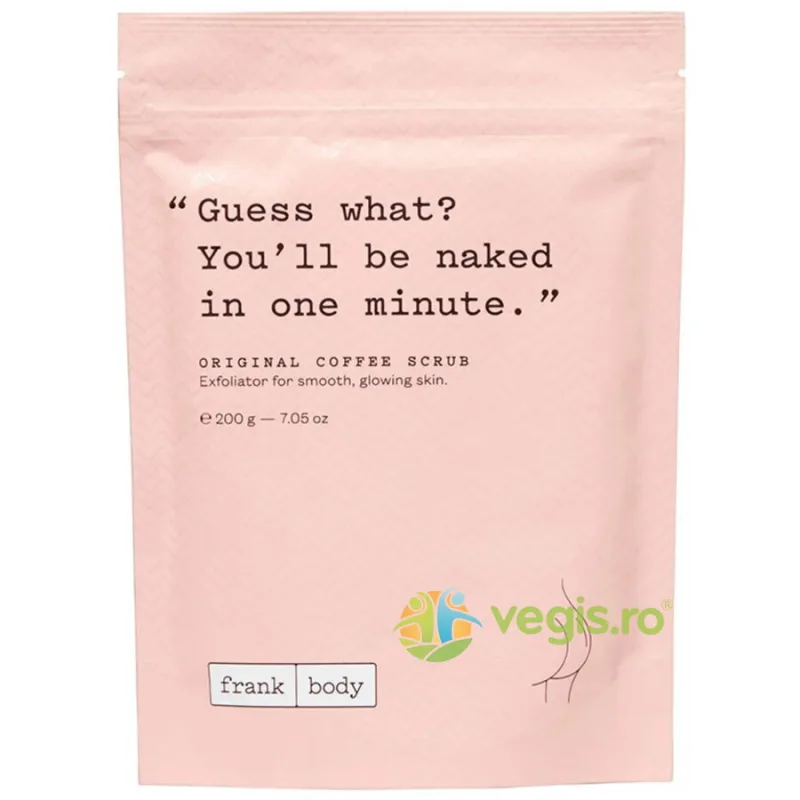 Exfoliant pentru Corp cu Efect de Netezire si Stralucire Original Coffee Scrub 200g FRANK BODY — preț și oferte