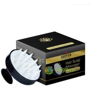 Perie pentru Masaj Scalp din Slicon Negru 1buc